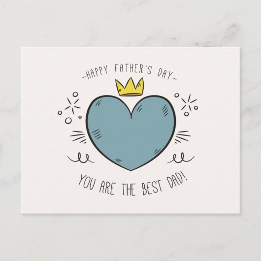 Beste vader Happy Vaderdag | BRIEFKAART (Voorkant)