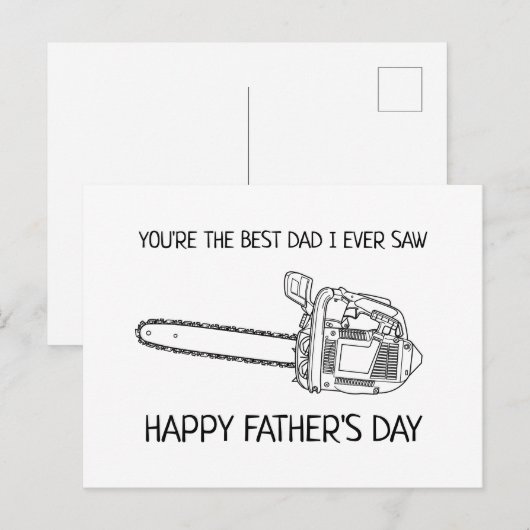 Beste vader Happy Vaderdag Funny Briefkaart (Voorkant / Achterkant)