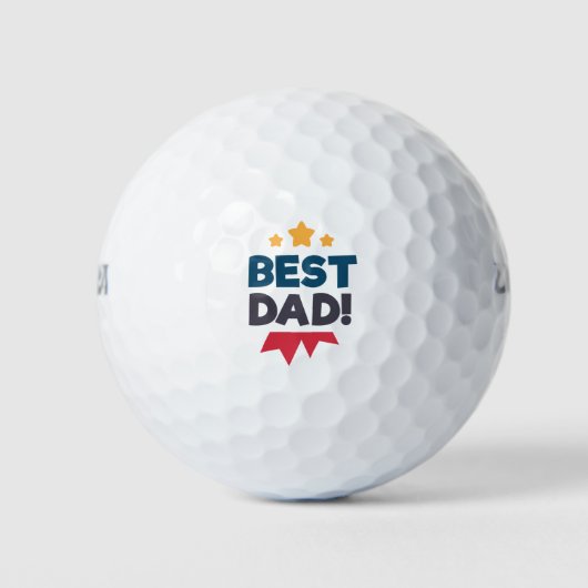 Beste vader Happy Vaderdag | Golf Balls Golfballen (Voorkant)