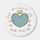 Beste vader Happy Vaderdag | Magneet (Voorkant)