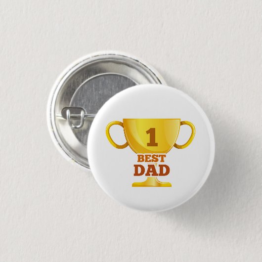 Beste vader Happy Vaderdag | Pin-Button Ronde Button 3,2 Cm (Voorkant /achterkant)