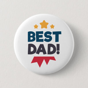 Beste vader Happy Vaderdag   Pin-Button Ronde Button 5,7 Cm
