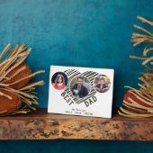 Beste vader Hart Vader Dag 3 Foto Collage Fotoplaat (Zijkant)