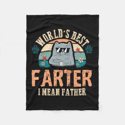 Beste vader, ik bedoel vader beste kat vader ooit fleece deken (Voorkant)