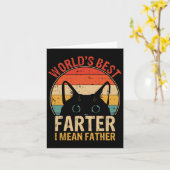 Beste vader ik bedoel vader grappige vaders dag ka kaart (Gele Bloem)