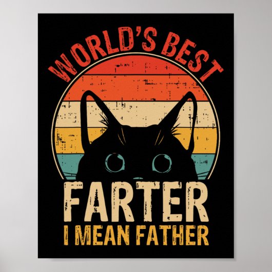 Beste vader ik bedoel vader grappige vaders dag ka poster (Voorkant)