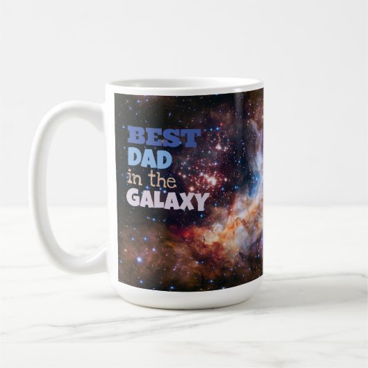 Beste vader in de Galaxy Father Gift Mok (Links)