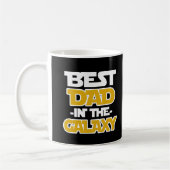 Beste vader in de Galaxy Funny gezegde Coffee mok (Links)