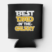 Beste vader in de Galaxy grappig gezegde shirt Blikjeskoeler (Voorkant)