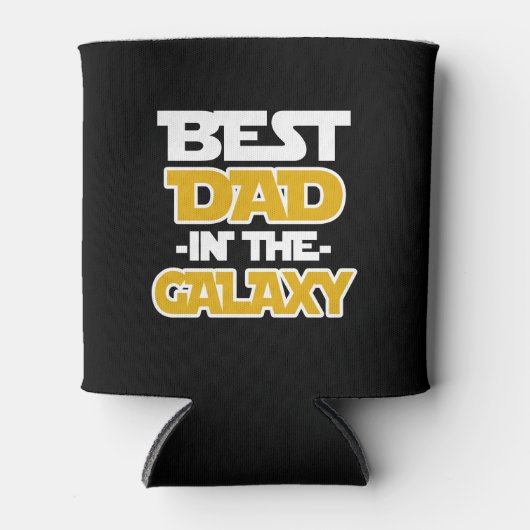 Beste vader in de Galaxy grappig gezegde shirt Blikjeskoeler (Voorkant)