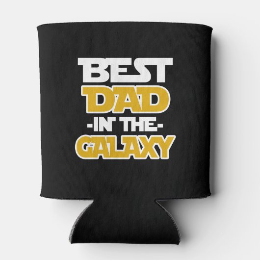 Beste vader in de Galaxy grappig gezegde shirt Blikjeskoeler (Achterkant)
