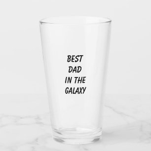 "Beste vader in de melkweg" Beer Can Holder Glas