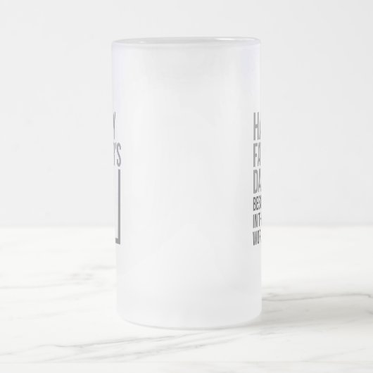 Beste vader in de Vaderdag van de wereld Matglas Bierpul (Center)