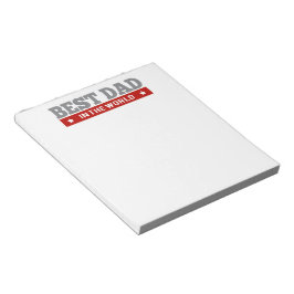 Beste vader in de wereld, gepatterd notitieblok