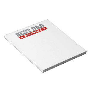 Beste vader in de wereld, gepatterd notitieblok