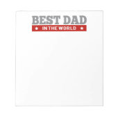 Beste vader in de wereld, gepatterd notitieblok (Voorkant)
