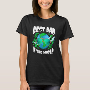 Beste vader in de wereld geweldig papa idee voor v t-shirt