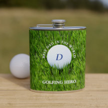 Beste vader in de wereld Golfing Hero Green Golfer