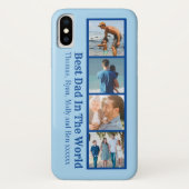 Beste vader in de wereld Photo Collage Case-Mate iPhone Case (Achterkant)