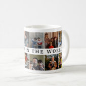 Beste vader in de wereld sterft fotocollage koffiemok (Voorkant rechts)