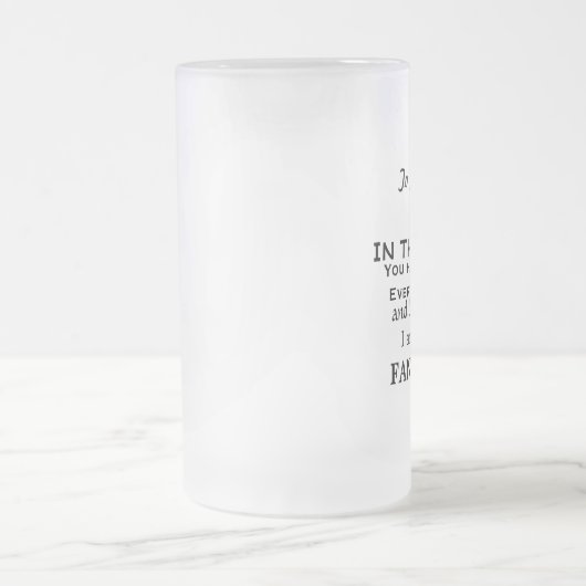 Beste vader in de WereldFUNNY FATHER GIFT Matglas Bierpul (Center)