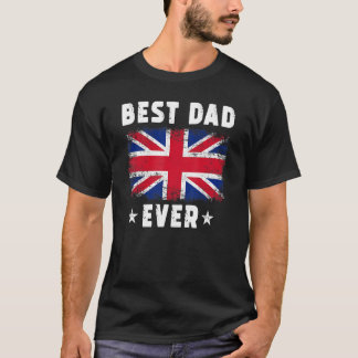 Beste vader in Groot Brittannië Vlag beste Britse  T-shirt