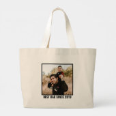 Beste vader in het hele melkgedeelte - Vaderdag Grote Tote Bag (Achterkant)