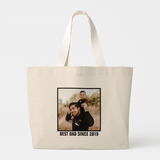 Beste vader in het hele melkgedeelte - Vaderdag Grote Tote Bag (Achterkant)