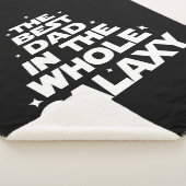 Beste vader in het hele melkgedeelte - Vaderdag Sherpa Deken (3/4)