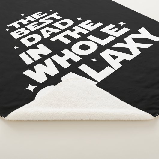Beste vader in het hele melkgedeelte - Vaderdag Sherpa Deken (3/4)