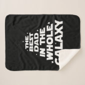 Beste vader in het hele melkgedeelte - Vaderdag Sherpa Deken (Voorkant (horizontaal))