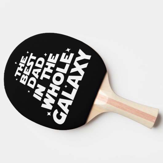 Beste vader in het hele melkgedeelte - Vaderdag Tafeltennisbatje (Zijkant)