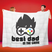 Beste vader in het spel Grote fleece deken