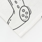 Beste vader in het spel Schets wit groot Fleece Deken (Hoek)