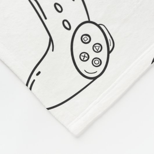 Beste vader in het spel Schets wit groot Fleece Deken (Hoek)