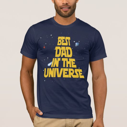 Beste vader in het universum t-shirt (Voorkant)