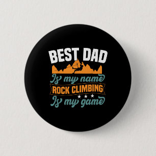 Beste Vader Is Mijn Naam - Bouldering Rotsbeklimme Ronde Button 5,7 Cm