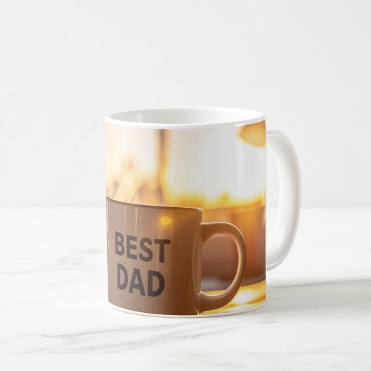 Beste Vader Koffiemok - Vaderdag Cadeau (Voorkant rechts)