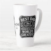 Beste vader latte mok (Rechterhoek)