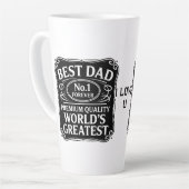 Beste vader latte mok (Linkerhoek)