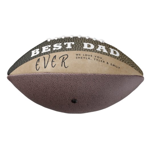 Beste vader leder print 3 Foto Collage American Football (Gedraaid 270)