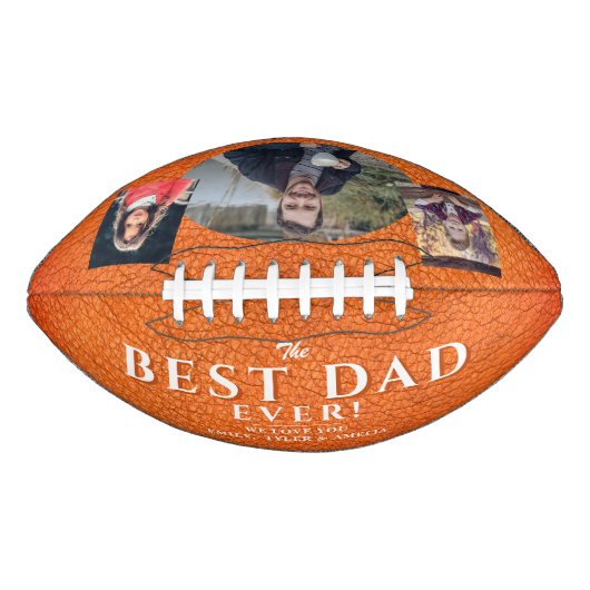 Beste vader leder print vaderdag 3 Foto's American Football (Voorkant)