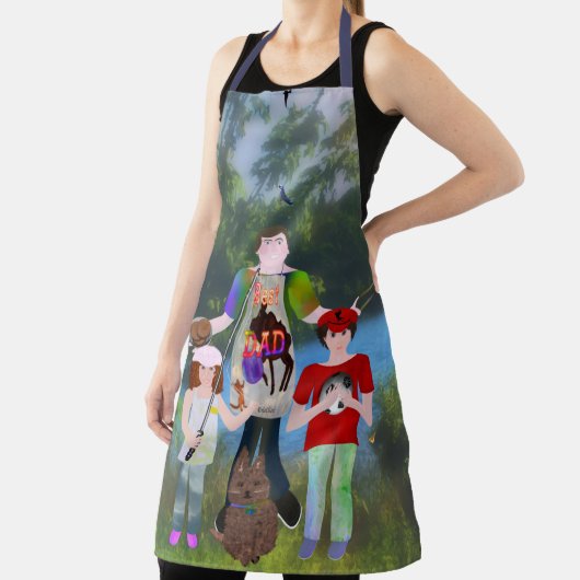Beste vader LeeMarie's Creative Design Schort (Insitu)
