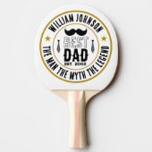 Beste vader, Man Myth Legend Vaderdag Tafeltennisbatje (Achterkant)