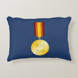 Beste Vader Medaille Broche Vaderdag Accent Kussen