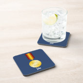 Beste Vader Medaille Broche Vaderdag Bier Onderzetter (Rechterzijde)