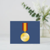 Beste Vader Medaille Broche Vaderdag Briefkaart (Staand voorkant)