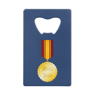 Beste Vader Medaille Broche Vaderdag Creditkaart Flessenopener