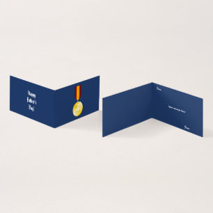 Beste Vader Medaille Broche Vaderdag Kaart