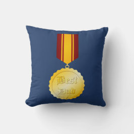 Beste Vader Medaille Broche Vaderdag Kussen